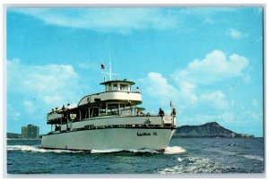 c1960 Motor Vessel Adventure III Pearl Harbor Tour Boat Oahu Hawaii HI Psotcard