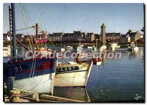 Modern Postcard Roscoff Le Fond Du Port And The Lighthouse