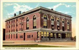 Postcard The Elk's Club in Albuquerque, New Mexico