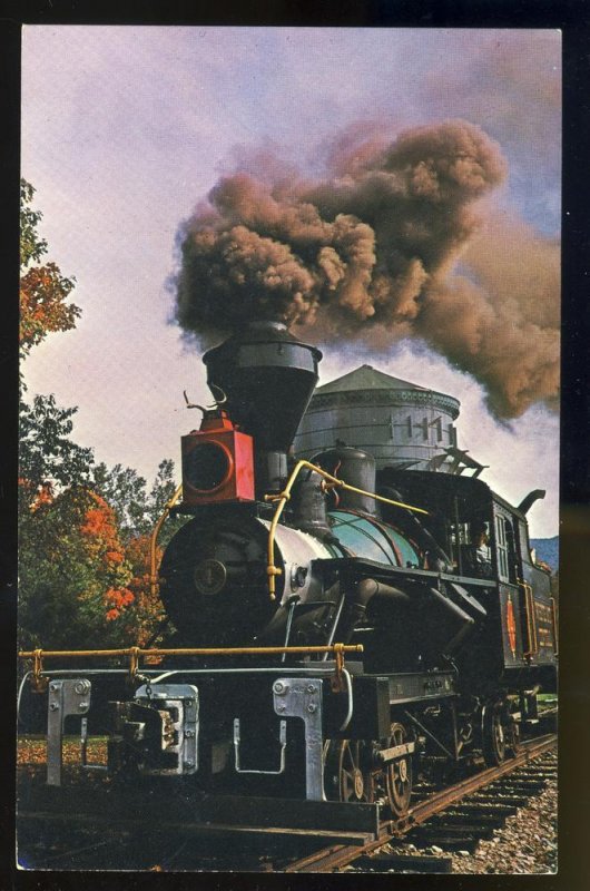 Lincoln,New Hampshire/NH Postcard,Locomotive/Clark's Trading