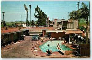 1960s Driftwood Motel Torrance California Swimming Pool Car Postcard Us 101 Alt