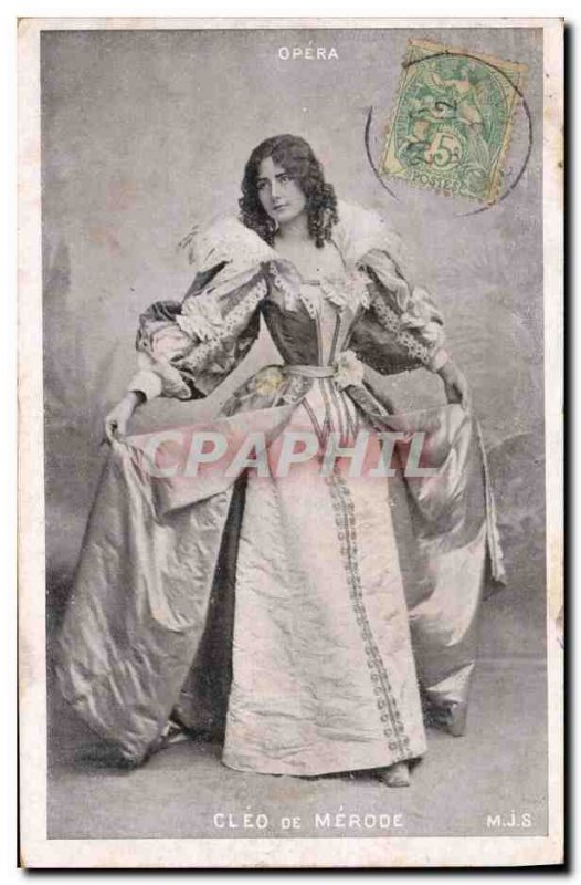 Old Postcard Fantasy Theater Woman Cleo de Merode Opera