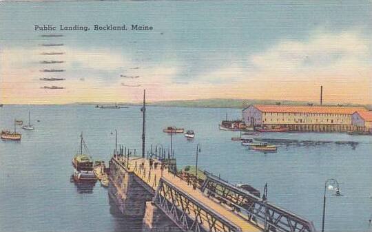 Maine Rockland Public Landing  1953