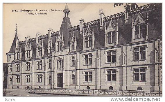 Facade De La Prefecture, Quimper (Finistère), France, 1900-1910s