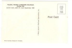 Toledo, Peoria & Western Railroad Train,