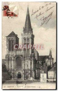 Old Postcard Lisieux Cathedral Saint Pierre