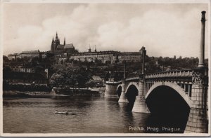 Czech Republic Prague The Manes Bridge Praha Vintage RPPC C124