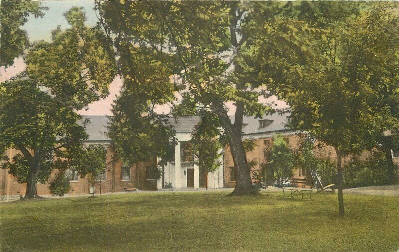 Canyon Inn McCormick's Creek Spencer Indiana hand colored Postcard 21-2780