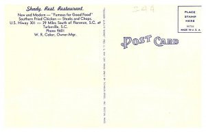 South Carolina Tuberville, Shady Rest Restaurant