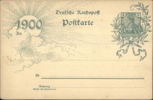 Postal History 1900 German Gov't Postal Card Deutsche Reichspost