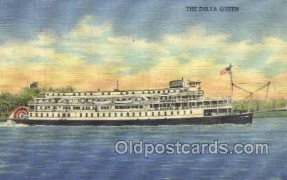 Delta Queen Ferry Boat, Ferries, Ship Unused small pin hole in card, rest of ...