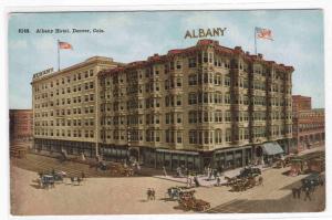 Albany Hotel Denver Colorado 1910s postcard