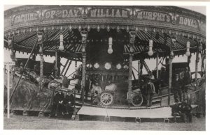 William Murphy's Old Roundabout Fair Carousel Old Vintage Photo
