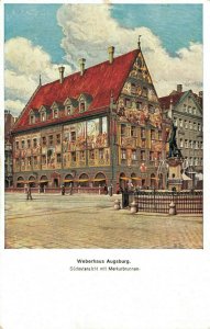 Germany Weberhaus Augsburg Südostansicht mit Merkurbrunnen 04.51