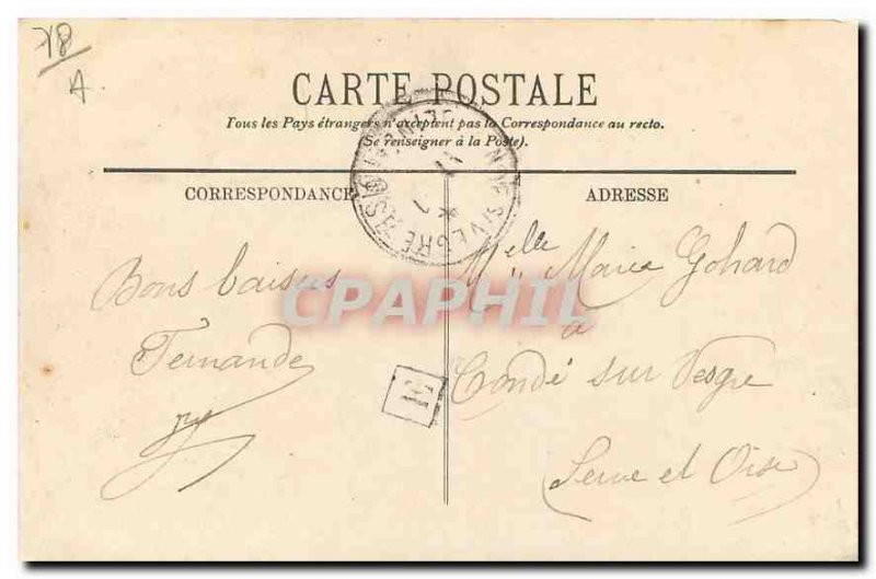 Old Postcard Rambouillet View The Island Polager