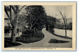 c1940 Road Jeffersonville Exterior Cambridge Vermont Vintage Antique Postcard