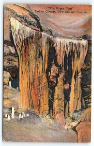 1940s NEW MARKET VIRGINIA ENDLESS CAVERNS THE GYPSY TENT LINEN POSTCARD P3536