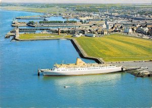 US3983 Germany Nordseeheilbad Cuxhaven MS Jupiter Ship Bateau Panorama