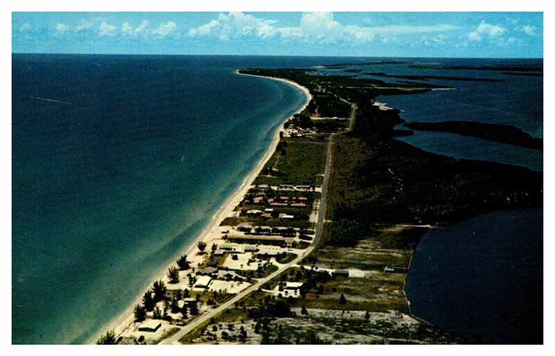 Postcard AERIAL VIEW SCENE Sarasota Florida FL AR1357