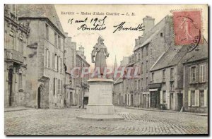 Postcard Old Bayeux Statue of Alain Chartier