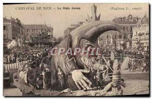 Old Postcard Nice Carnival The Yellow Dwarf