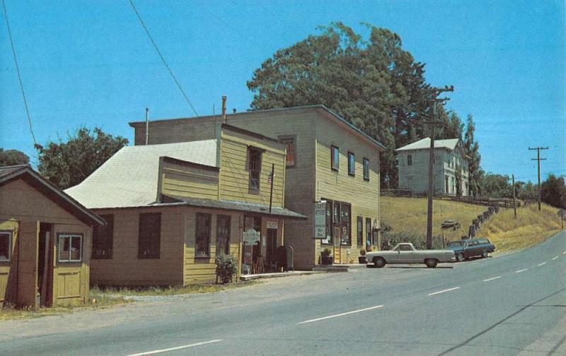 Olema California Post Office Highway One Vintage Postcard K9982