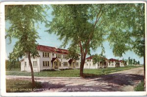 Officers Quarters Fitzsimmons General Hospital Colorado Postcard Posted 1924