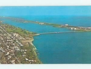 Unused Pre-1980 AERIAL VIEW Lake Worth Florida FL A3877