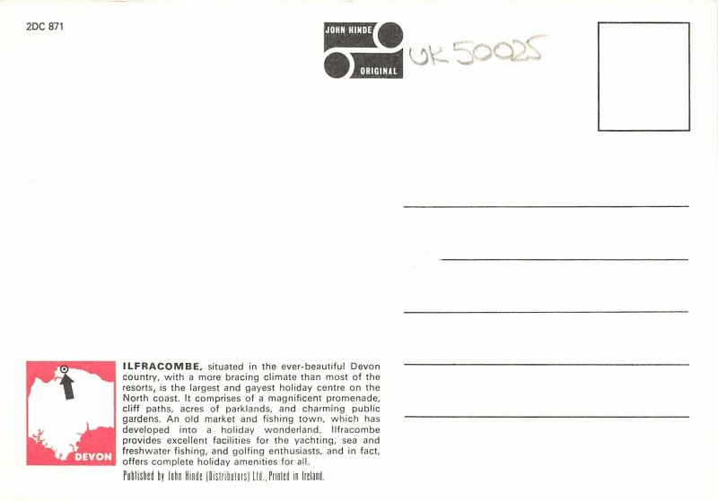 uk50025 southern slopes and gardens ilfracombe devon uk