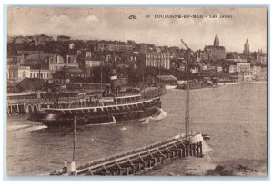 c1940's The Piers Steamship Boulogne-Sur-Mer France Unposted Postcard