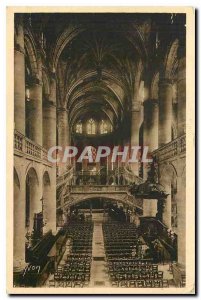 Old Postcard Paris Strolling Church St Etienne du Mont the Interior Nave Central
