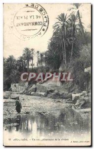 Old Postcard Bou Saada A picturesque corner of the river