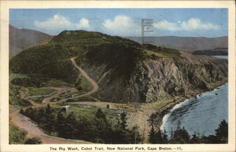 Cape Breton Ontario Cabot Trail New National Park Vintage Postcard