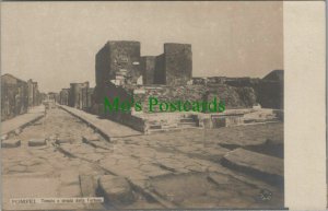 Italy Postcard - Pompei - Tempio e Strada Della Fortuna RS26654