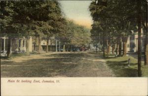 Jamaica VT Main St. Looking East c1910 Postcard