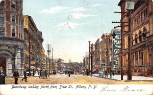 Broadway looking north from State Street Albany, New York  