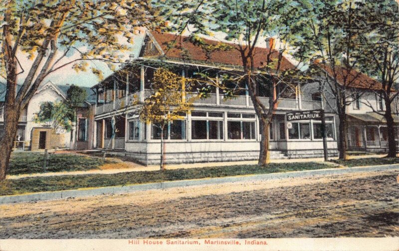 Postcard Hill House Sanitarium in Martinsville, Indiana~129219