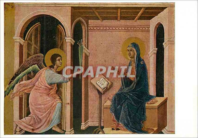 Modern Postcard Maesta di duccio buoninsegna lannunciation of death marries