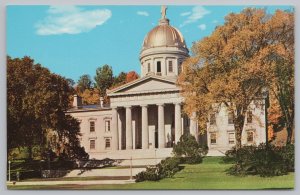State View~Montpelier Vermont~Capitol Building~Vintage Postcard