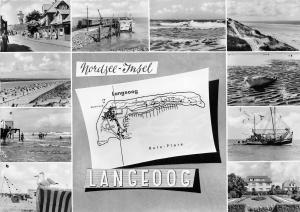 BG163 langeoog nordsee insel ship bateaux   CPSM 14x9.5cm germany