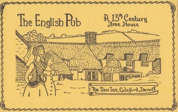 Coleford Devon New Inn Village Public House Pub Liimited Edition 100 Postcard