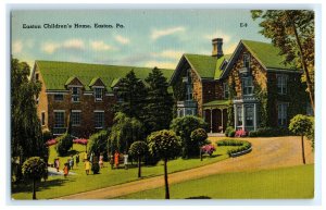 Children's Home Easton PA Pennsylvania Postcard (CL10)