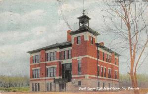 Canon City Colorado South Canon High School Antique Postcard J48215
