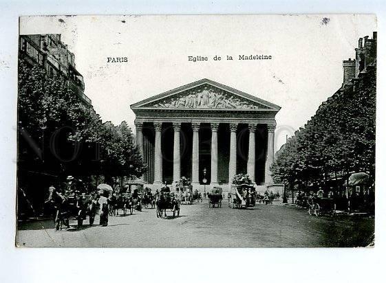 131600 FRANCE PARIS Eglise de la Madeleine OLD RPPC to RUSSIA