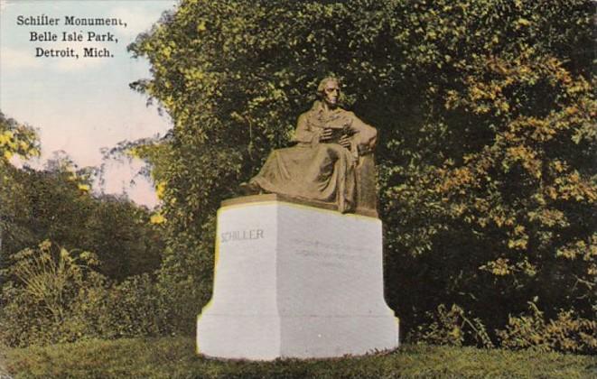 Michigan Detroit Schiller Monument Belle Isle Park