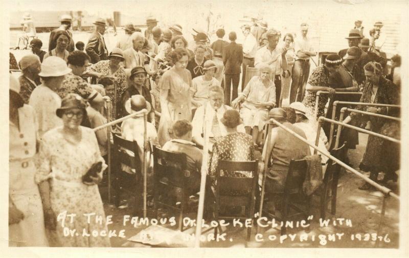 DR. MAHLON W. LOCKE Williamsburg ONTARIO CANADA ANTIQUE REAL PHOTO POSTCARD RPPC