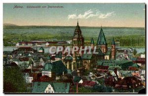 Germany - Deutschland - Mainz - Totalansicht vom Stephansturm - Old Postcard