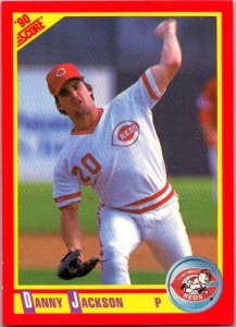 1990 Score Baseball Card Danny Jackson Cincinnati Reds sk2742