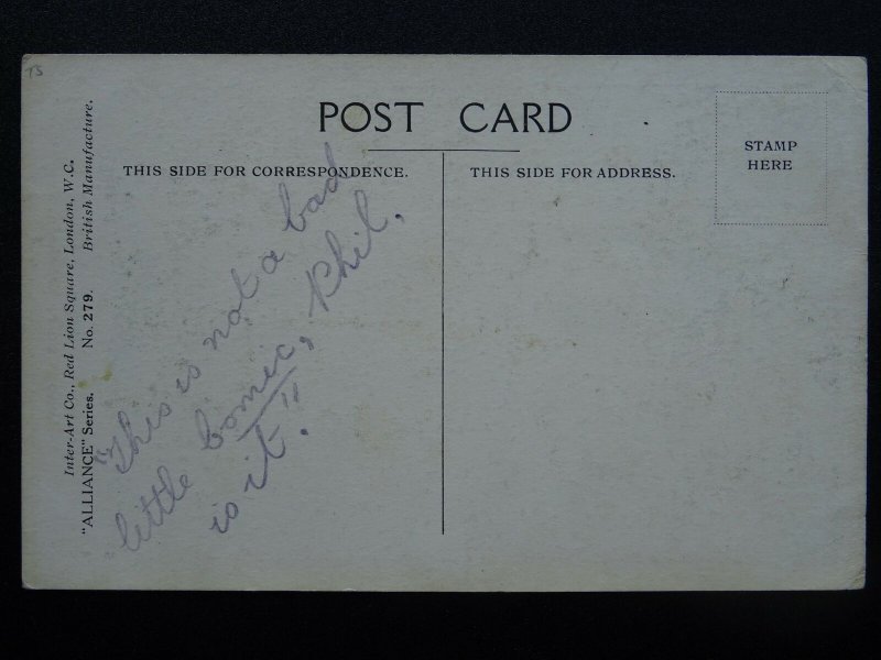 WW1 Alliance Series WE MUST LOVE OUR NEIHBOURS Fred Spurgin 1915 Postcard