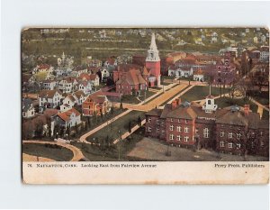 Postcard Looking East from Fairview Avenue, Naugatuck, Connecticut